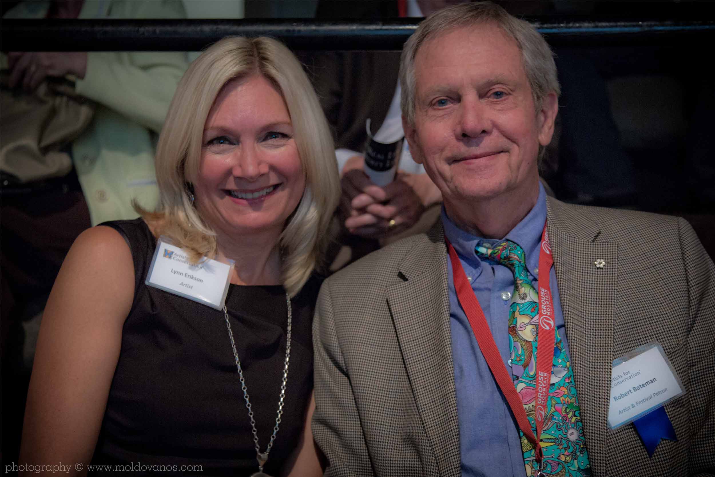 Artists Lynn Erikson and Robert Bateman- Artists for Conservation- Event Photography by Paul Moldovanos © moldovanos.com
